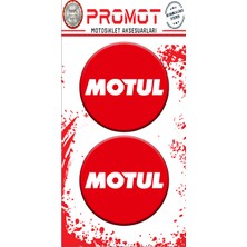 Rebon Moto Design Damla Logo Sticker Motul Kabartmalı 5X5CM 02