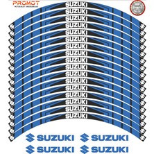 Rebon Moto Design Motosiklet Jant Şeridi Suzukı Uyumlu 4