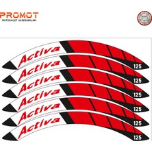 Rebon Moto Design Motosiklet Jant Şeridi Honda Activa Uyumlu 3