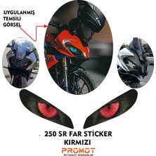 Rebon Moto Design Far Kaplama Cfmoto 250 Sr Uyumlu Kırmızı