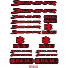 Rebon Moto Design Sticker Seti Dominar Bajaj Motosiklet A4 Ebatı 05