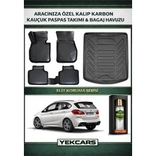 Yek Cars Bmw F45 Active Tourer 2015 Model Karbonlu Kauçuk Paspas Seti ve Bagaj Havuzu