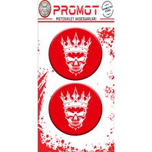 Rebon Moto Design Damla Logo Sticker Kuru Kafa Kabartmalı 5X5CM 03