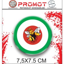 Rebon Moto Design Stıcker Seti Vespa 3D Logo 7cm 2