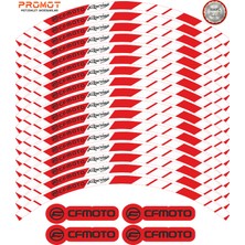 Rebon Moto Design Motosiklet Jant Şeridi Cf Moto Uyumlu 3