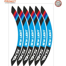 Rebon Moto Design Motosiklet Jant Şeridi Rks Newlight Uyumlu 3