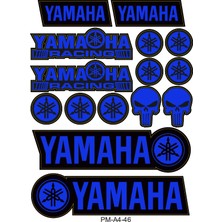 Rebon Moto Design Sticker Seti Yamaha Motosiklet 03