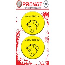 Rebon Moto Design Damla Logo Peugeot 3D 2 Li Sticker 8