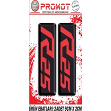Rebon Moto Design Damla Logo R25 Yamaha Ön Maşa Kabartmalı 2'li Sticker 2
