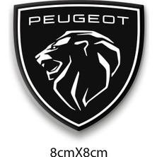 Rebon Moto Design Damla Logo Peugeot Kabartmalı 2'li Set 1