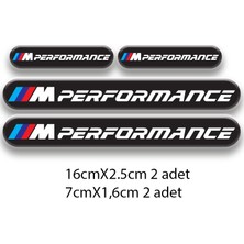 Rebon Moto Design Otomobil Stıcker Seti M Performance Bmw 3D Damla 4'lü 1