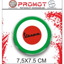 Rebon Moto Design Stıcker Seti Vespa 3D Logo 7cm 3
