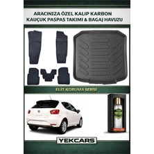 Yek Cars Seat Ibiza 2013 Model Karbonlu Kauçuk Paspas Seti ve Bagaj Havuzu