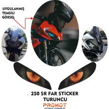 Rebon Moto Design Far Kaplama Cfmoto 250 Sr Uyumlu Turuncu