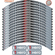 Rebon Moto Design Motosiklet Jant Şeridi Hero x Pulse Uyumlu 2