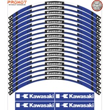 Rebon Moto Design Motosiklet Jant Şeridi Kawasaki Uyumlu 5