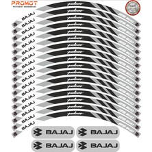 Rebon Moto Design Motosiklet Jant Şeridi Bajaj Pulsar Rs 200 Uyumlu 7