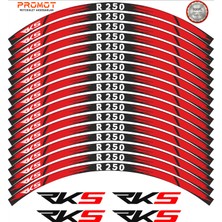 Rebon Moto Design Motosiklet Jant Şeridi Rks R250 Uyumlu 1
