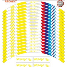 Rebon Moto Design Motosiklet Jant Şeridi Mpower Tasarımlı 6