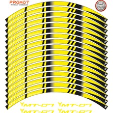 Rebon Moto Design Motosiklet Jant Şeridi Yamaha mt 07 Uyumlu 6