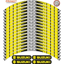 Rebon Moto Design Motosiklet Jant Şeridi Suzukı Uyumlu 5