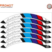 Rebon Moto Design Motosiklet Jant Şeridi Honda Activa Uyumlu 5