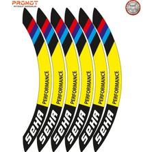 Rebon Moto Design Motosiklet Jant Şeridi Kanuni Seha Uyumlu 6