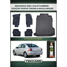 Yek Cars Opel Astra H 2007 Model Karbonlu Kauçuk Paspas Seti ve Bagaj Havuzu