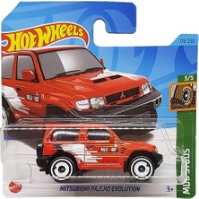 MarkEntegra Hot Wheels - Mitsubishi Bajero Evolution - Mud Studs 3/5 - HKG47 - Short Card - Ralli Art - Kırmızı - Mattel 2023