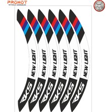Rebon Moto Design Motosiklet Jant Şeridi Rks Newlight Uyumlu 2