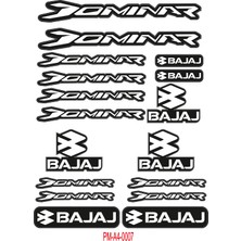 Rebon Moto Design Sticker Seti Dominar Bajaj Motosiklet A4 Ebatı 03