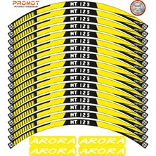 Rebon Moto Design Motosiklet Jant Şeridi Arora mt 125 Uyumlu 6