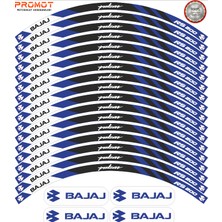Rebon Moto Design Motosiklet Jant Şeridi Bajaj Pulsar Rs 200 Uyumlu 8