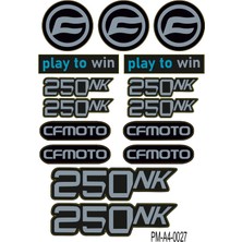 Rebon Moto Design Sticker Seti 250NK Cfmoto Motosiklet A4 Ebatı 01