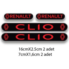 Rebon Moto Design Otomobil Stıcker Seti Clio 3D Damla 4'lü 3