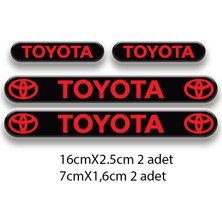 Rebon Moto Design Otomobil Stıcker Seti Toyota 3D Damla 4'lü 1