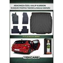 Yek Cars Opel Astra L 2022 Model Karbonlu Kauçuk Paspas Seti ve Alt Bagaj Havuzu