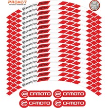 Rebon Moto Design Motosiklet Jant Şeridi Cf Moto Uyumlu 4