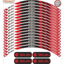 Rebon Moto Design Motosiklet Jant Şeridi Bajaj Pulsar N250 Uyumlu 3