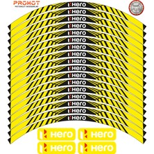 Rebon Moto Design Motosiklet Jant Şeridi Hero Uyumlu 5