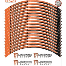 Rebon Moto Design Motosiklet Jant Şeridi Monster Tasarımlı 1