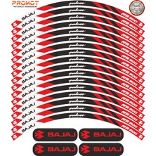 Rebon Moto Design Motosiklet Jant Şeridi Bajaj Pulsar Rs 200 Uyumlu 3