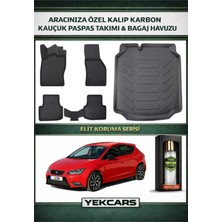 Yek Cars Seat Leon 2020 Model Karbonlu Kauçuk Paspas Seti ve Bagaj Havuzu