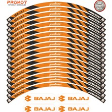 Rebon Moto Design Motosiklet Jant Şeridi Bajaj Pulsar Ns 200 Uyumlu 5