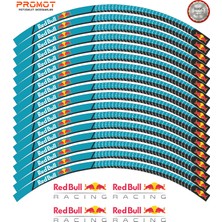 Rebon Moto Design Motosiklet Jant Şeridi Redbull Tasarımlı 8