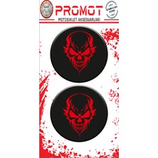 Rebon Moto Design Damla Logo Sticker Kuru Kafa Kabartmalı 5X5CM 07