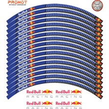 Rebon Moto Design Motosiklet Jant Şeridi Redbull Tasarımlı 6