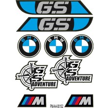Rebon Moto Design Sticker Seti Gs Bmw Tasarımlı Grenaj Kaplama 02