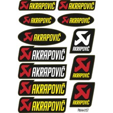 Rebon Moto Design Sticker Seti Akrapovıc Tasarımlı Grenaj Kaplama 01