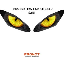 Rebon Moto Design Far Kaplama Rks Srk 125R Uyumlu Sarı